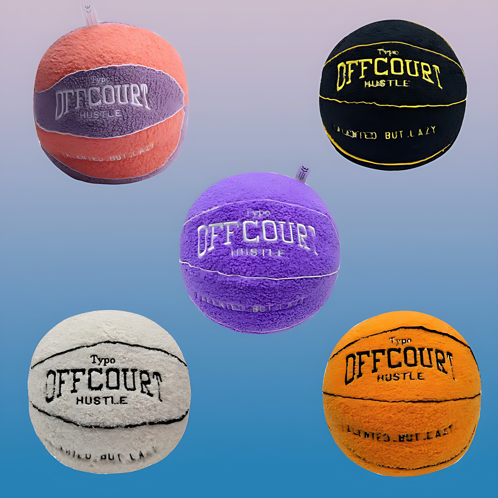 Offcourt Basketball Pillow Plush Toy