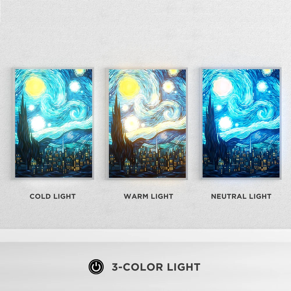 Van Gogh Starry Night Night Light 