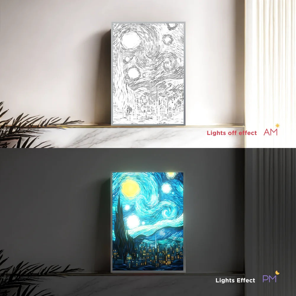 Van Gogh Starry Night Night Light 
