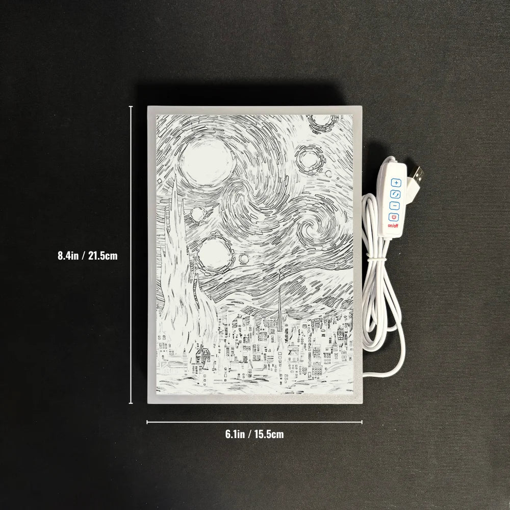 Van Gogh Starry Night Night Light 