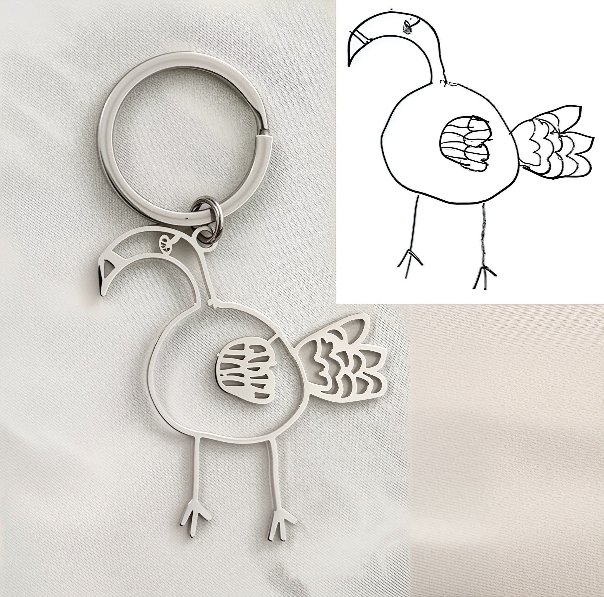 Customized Drawing Keychain