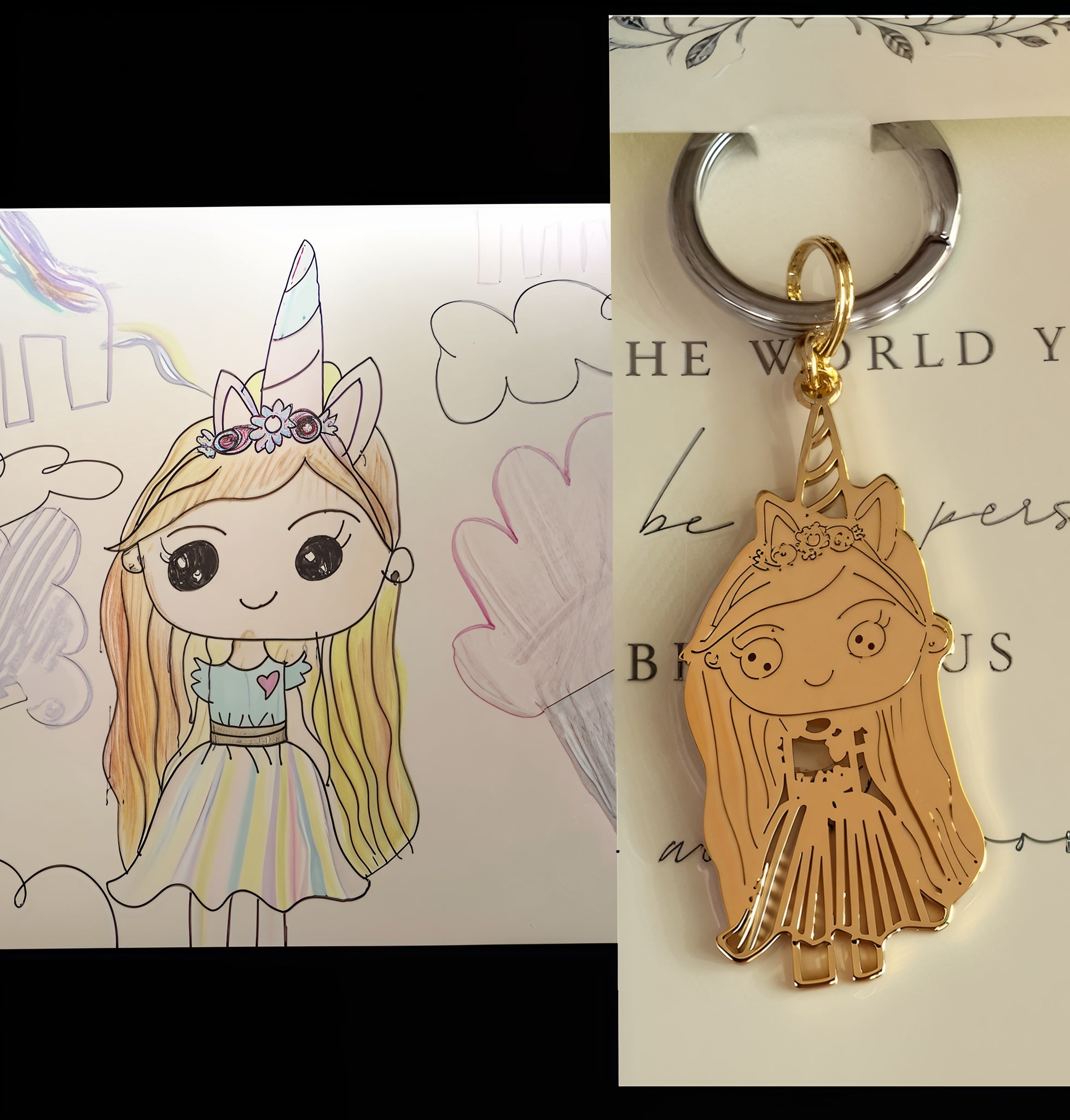 Customized Drawing Keychain
