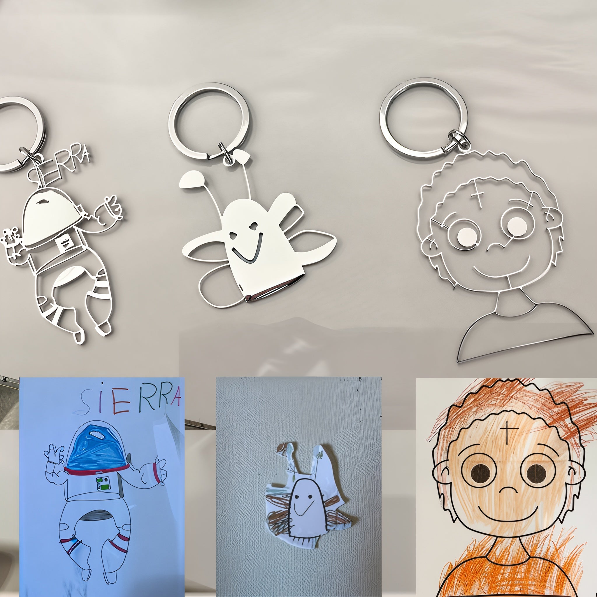 Customized Drawing Keychain