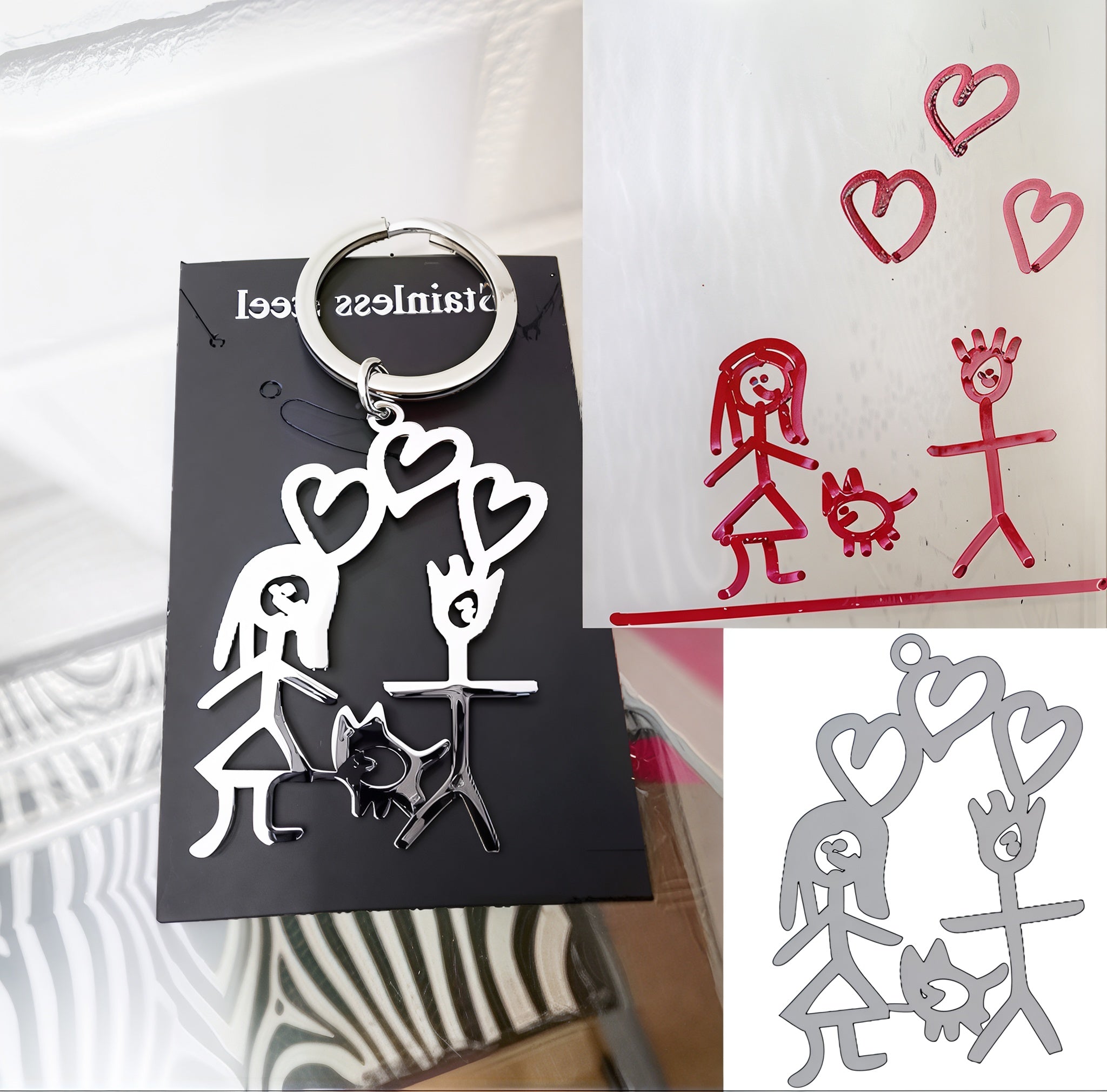 Customized Drawing Keychain