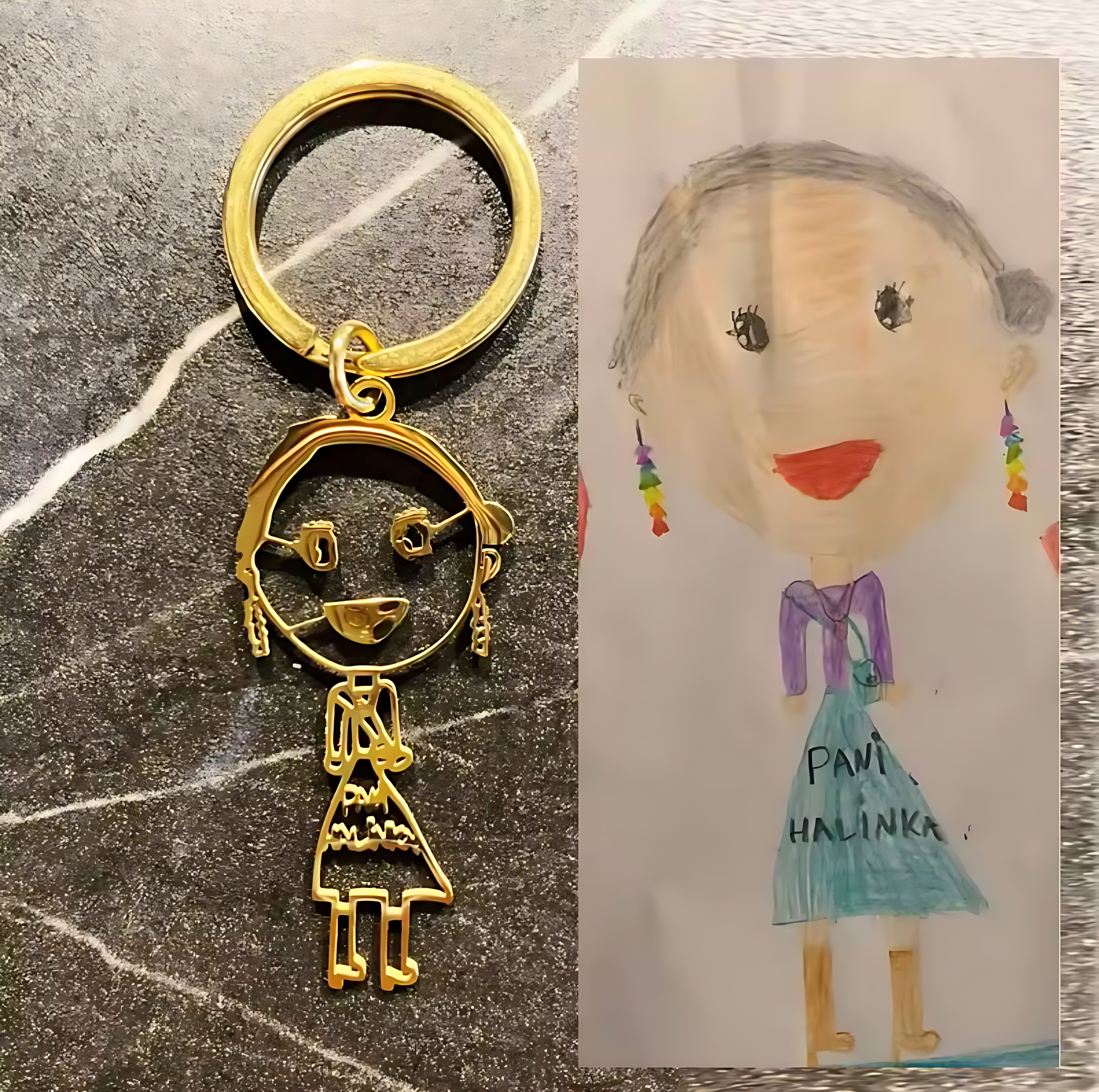 Customized Drawing Keychain